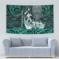 New Zealand Waka Racing Tapestry Maori Warriors