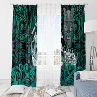 New Zealand Waka Racing Window Curtain Maori Warriors LT05 - Polynesian Pride