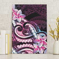 Polynesian Art Tattoo Canvas Wall Art Plumeria Flowers Pink Gradient LT05 Without Frame Pink - Polynesian Pride