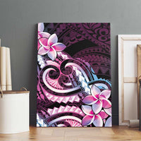 Polynesian Art Tattoo Canvas Wall Art Plumeria Flowers Pink Gradient LT05 - Polynesian Pride