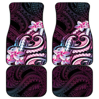 Polynesian Art Tattoo Car Mats Plumeria Flowers Pink Gradient LT05 - Polynesian Pride