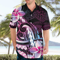 Polynesian Art Tattoo Hawaiian Shirt Plumeria Flowers Pink Gradient LT05 - Polynesian Pride