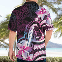 Polynesian Art Tattoo Hawaiian Shirt Plumeria Flowers Pink Gradient LT05 - Polynesian Pride