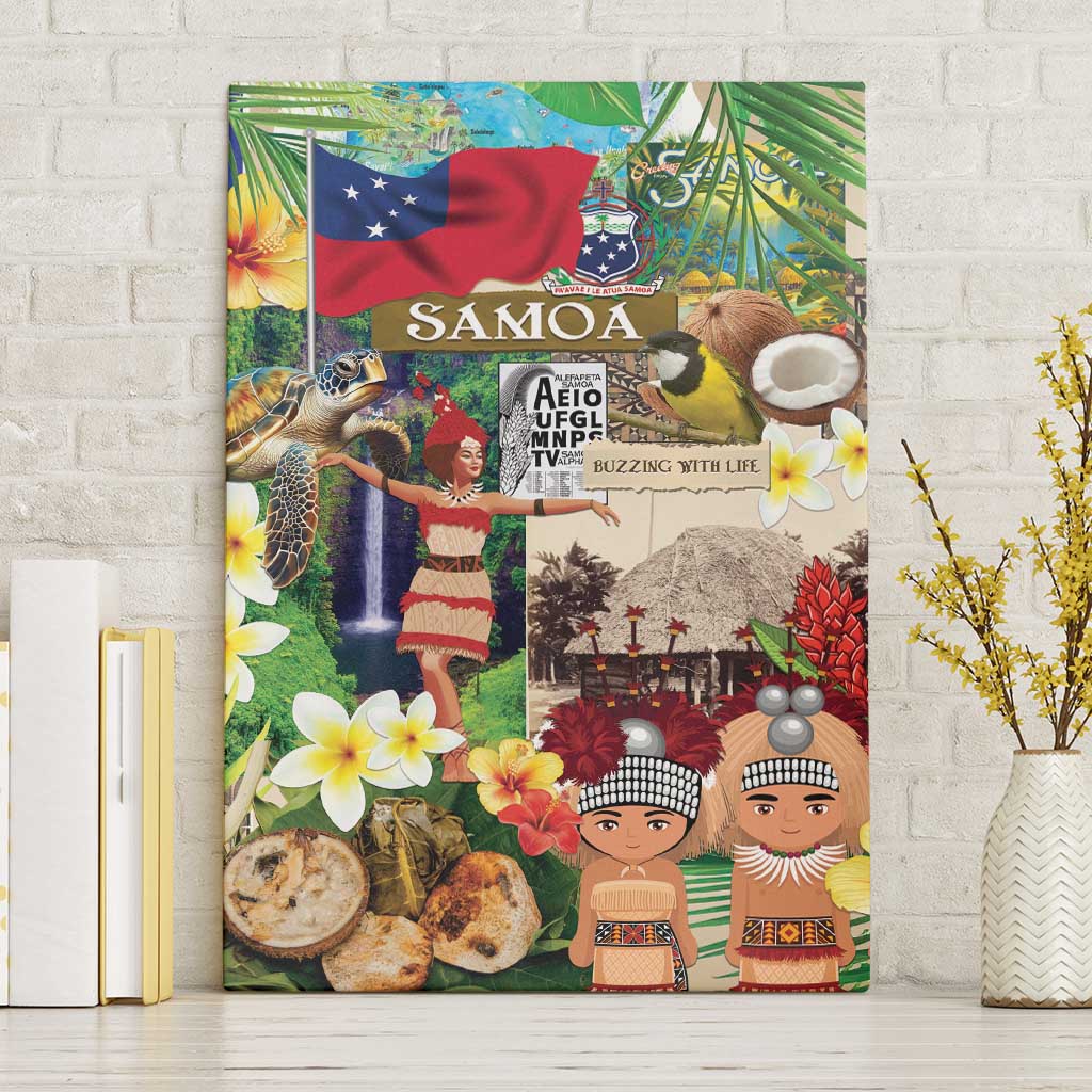 Samoa Culture Canvas Wall Art Embracing The Spirit LT05 Without Frame Beige - Polynesian Pride