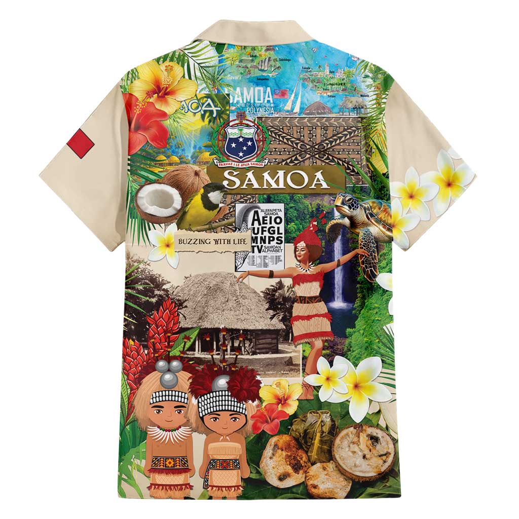 Samoa Culture Family Matching Short Sleeve Bodycon Dress and Hawaiian Shirt Embracing The Spirit