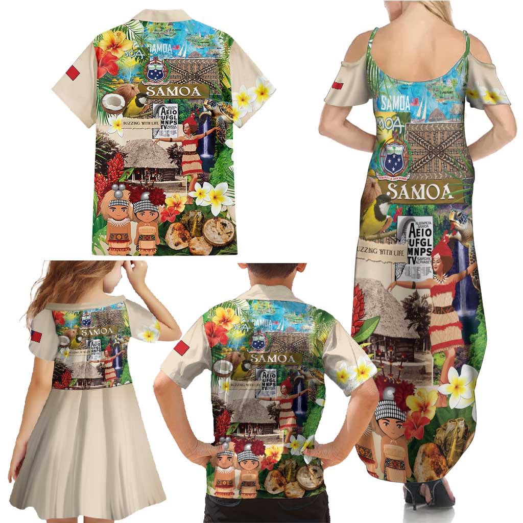 Samoa Culture Family Matching Summer Maxi Dress and Hawaiian Shirt Embracing The Spirit