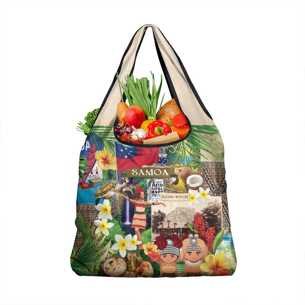 Samoa Culture Grocery Bag Embracing The Spirit LT05 1-pack One Size Beige - Polynesian Pride