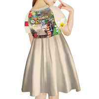 Samoa Culture Kid Short Sleeve Dress Embracing The Spirit LT05 - Polynesian Pride