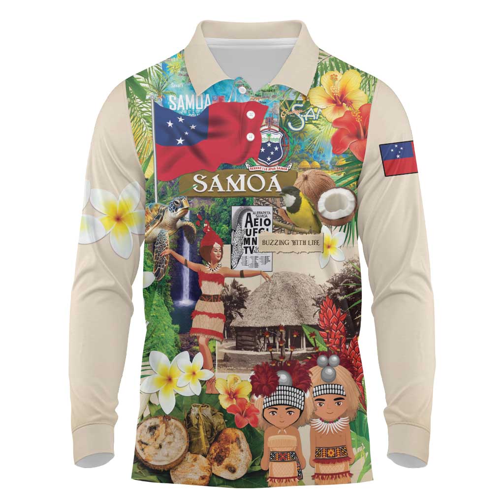 Samoa Culture Long Sleeve Polo Shirt Embracing The Spirit