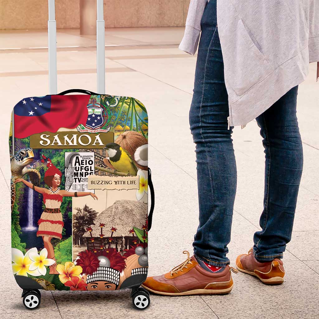 Samoa Culture Luggage Cover Embracing The Spirit