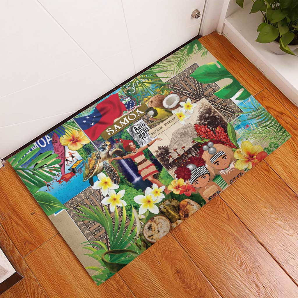 Samoa Culture Rubber Doormat Embracing The Spirit LT05 - Polynesian Pride