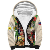 Samoa Culture Sherpa Hoodie Embracing The Spirit LT05 Unisex Beige - Polynesian Pride