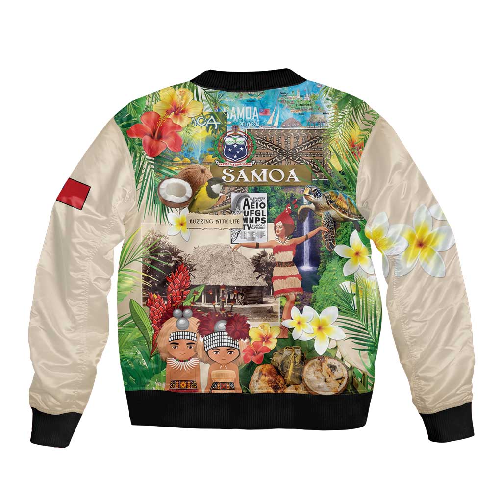 Samoa Culture Sleeve Zip Bomber Jacket Embracing The Spirit