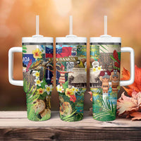 Samoa Culture Tumbler With Handle Embracing The Spirit