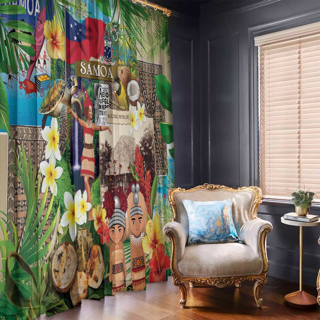 Samoa Culture Window Curtain Embracing The Spirit LT05 - Polynesian Pride