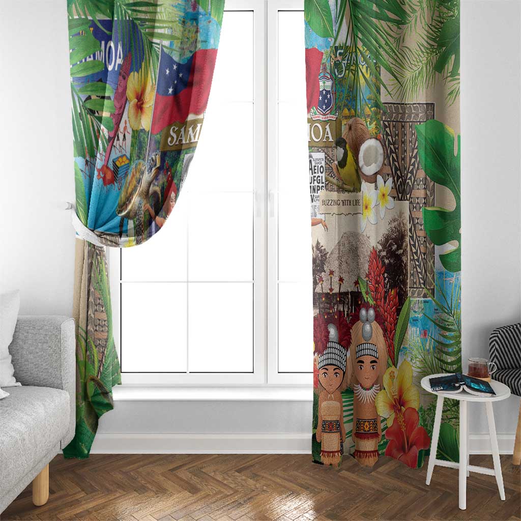 Samoa Culture Window Curtain Embracing The Spirit LT05 - Polynesian Pride