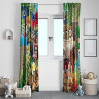 Samoa Culture Window Curtain Embracing The Spirit LT05 - Polynesian Pride