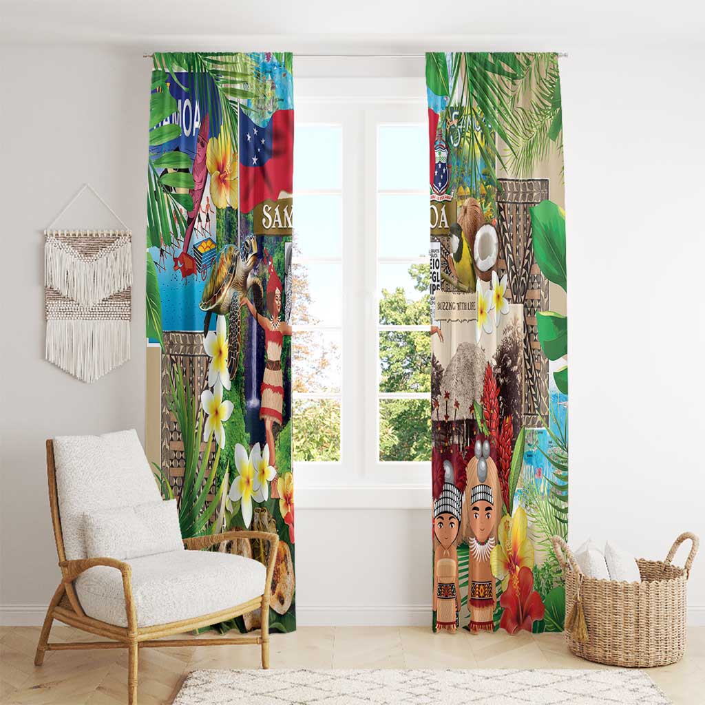 Samoa Culture Window Curtain Embracing The Spirit LT05 - Polynesian Pride