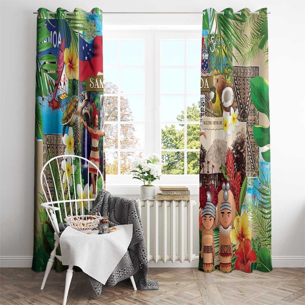 Samoa Culture Window Curtain Embracing The Spirit LT05 - Polynesian Pride
