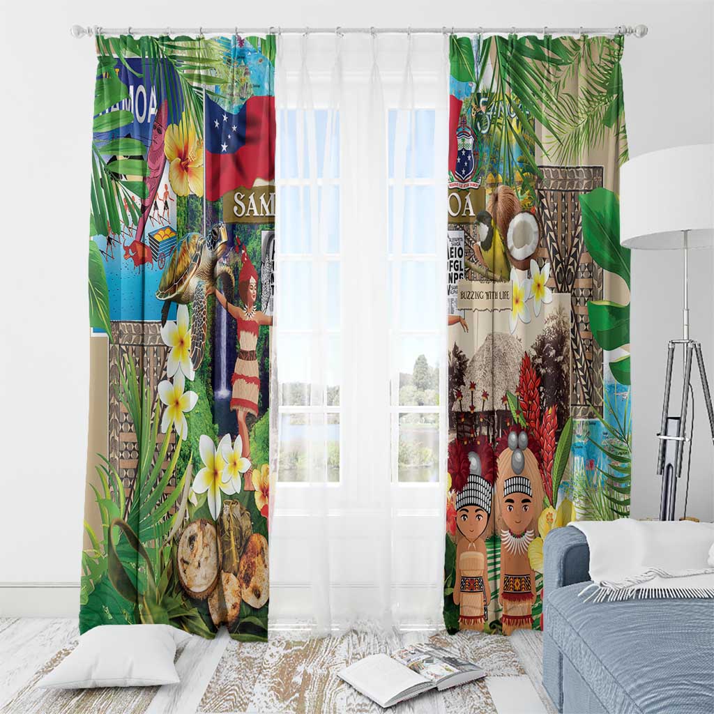 Samoa Culture Window Curtain Embracing The Spirit LT05 - Polynesian Pride