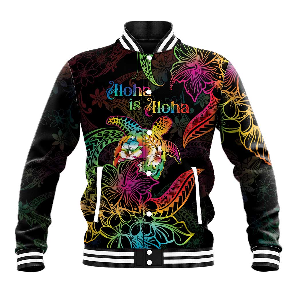 Hawaii Pride Baseball Jacket Aloha Is Aloha LT05 Unisex Colorful - Polynesian Pride