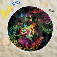 Hawaii Pride Beach Blanket Aloha Is Aloha LT05 One Size 150cm Colorful - Polynesian Pride