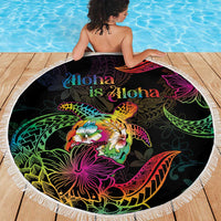 Hawaii Pride Beach Blanket Aloha Is Aloha LT05 - Polynesian Pride