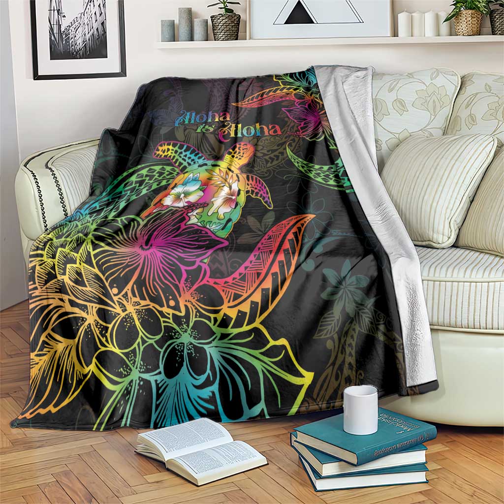 Hawaii Pride Blanket Aloha Is Aloha LT05 Colorful - Polynesian Pride