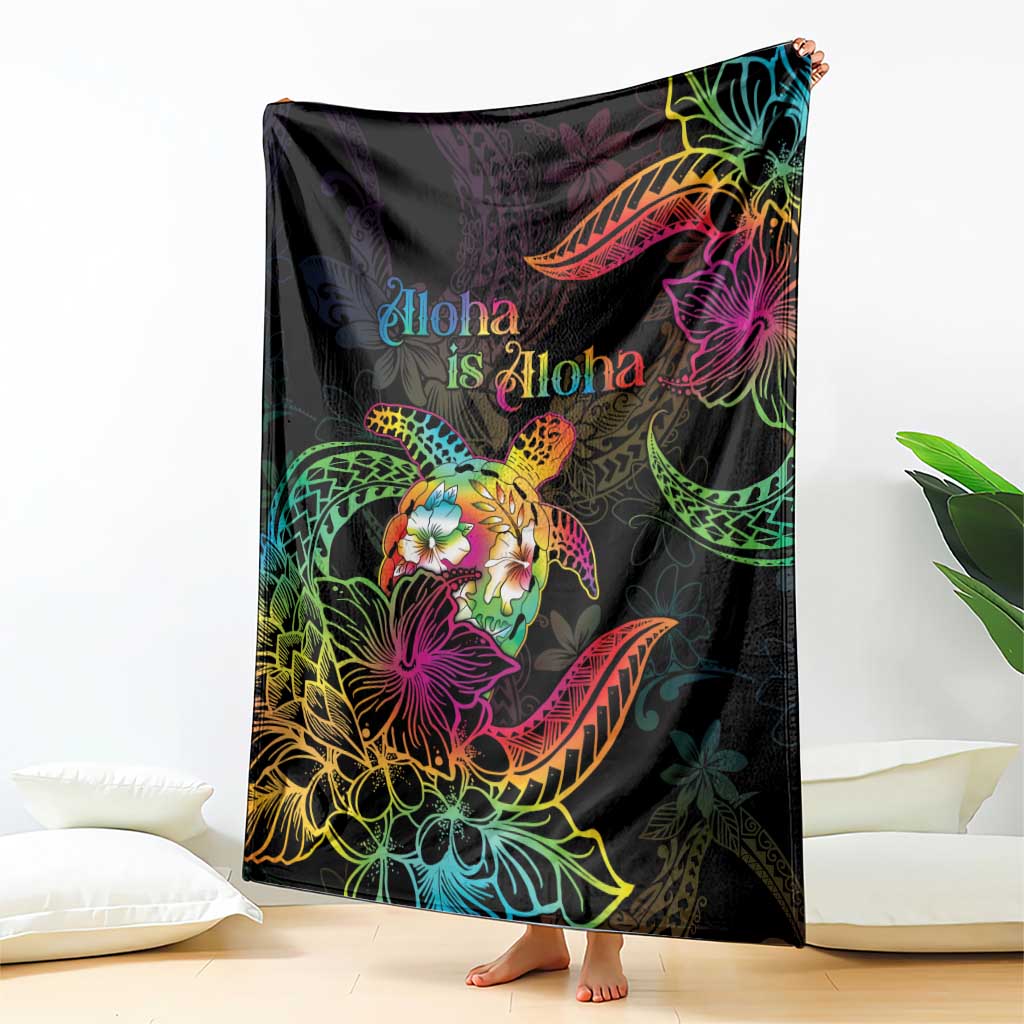 Hawaii Pride Blanket Aloha Is Aloha LT05 - Polynesian Pride