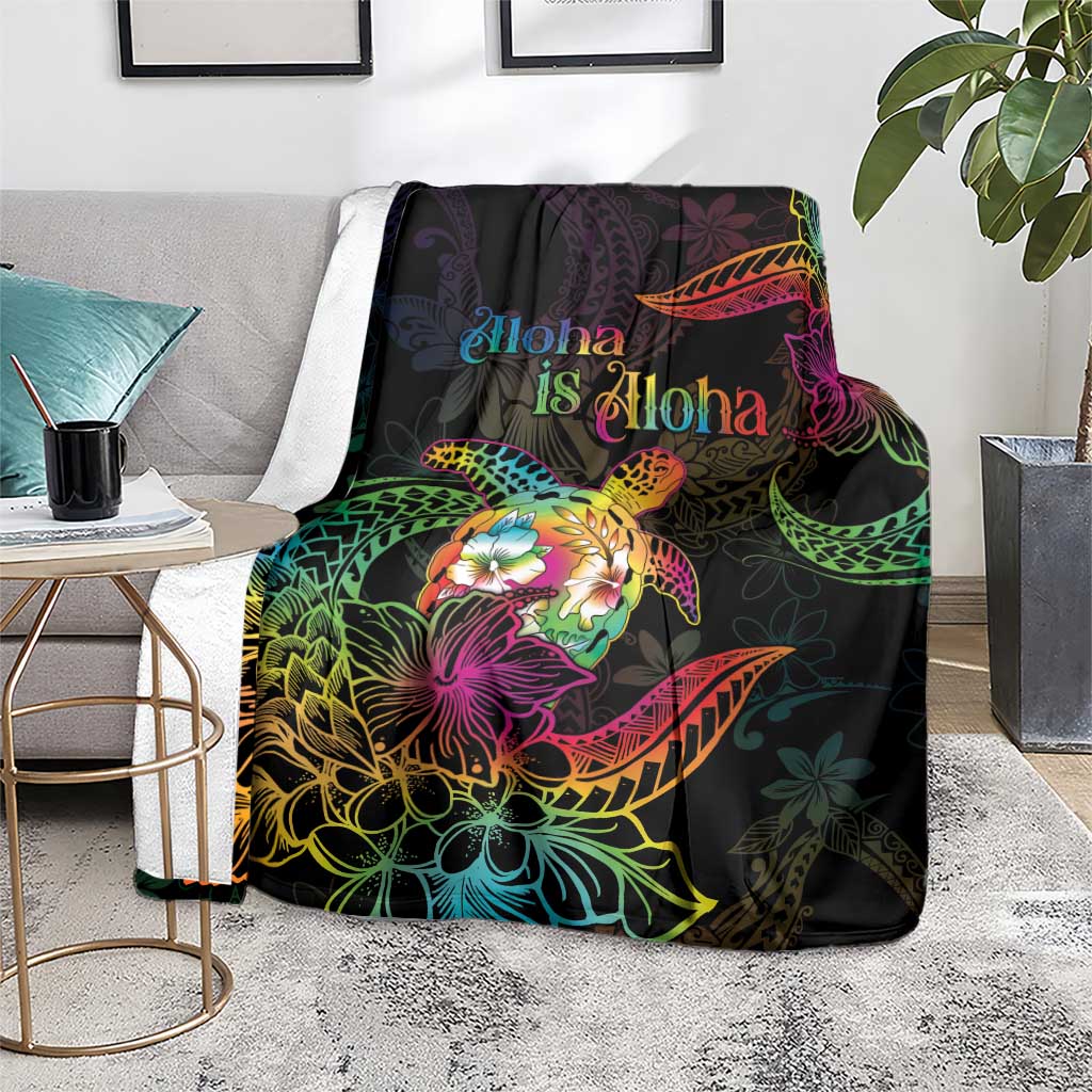 Hawaii Pride Blanket Aloha Is Aloha LT05 - Polynesian Pride