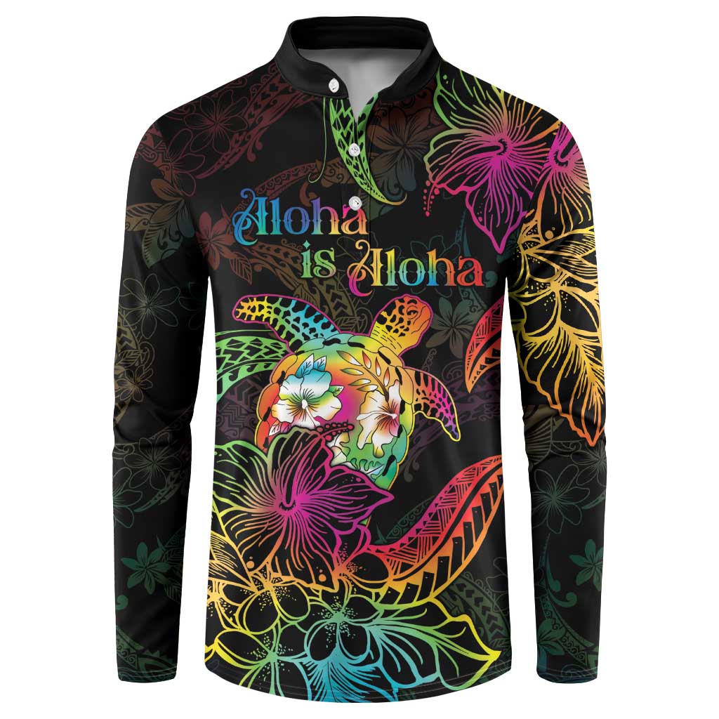 Hawaii Pride Button Sweatshirt Aloha Is Aloha LT05 Colorful - Polynesian Pride