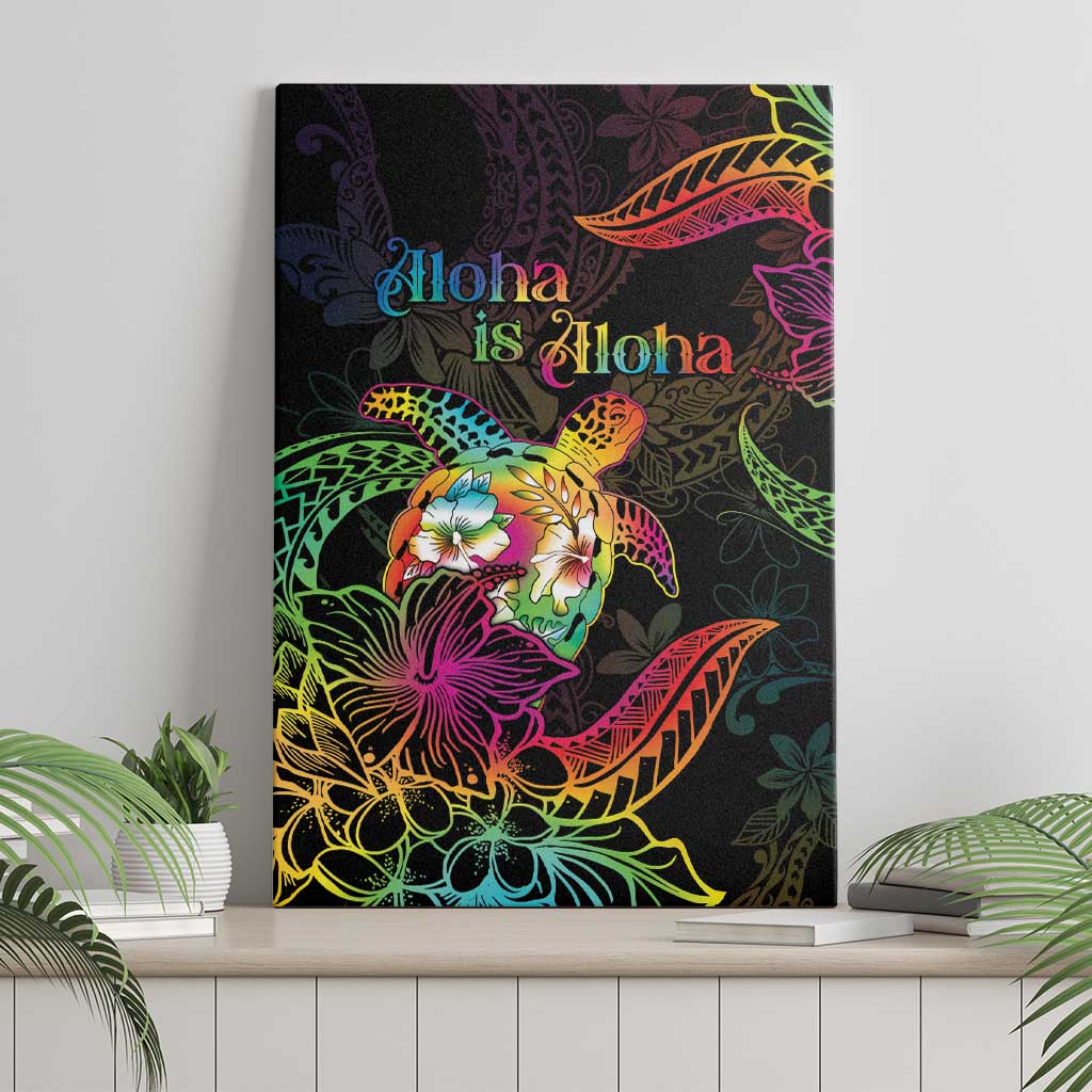 Hawaii Pride Canvas Wall Art Aloha Is Aloha LT05 - Polynesian Pride