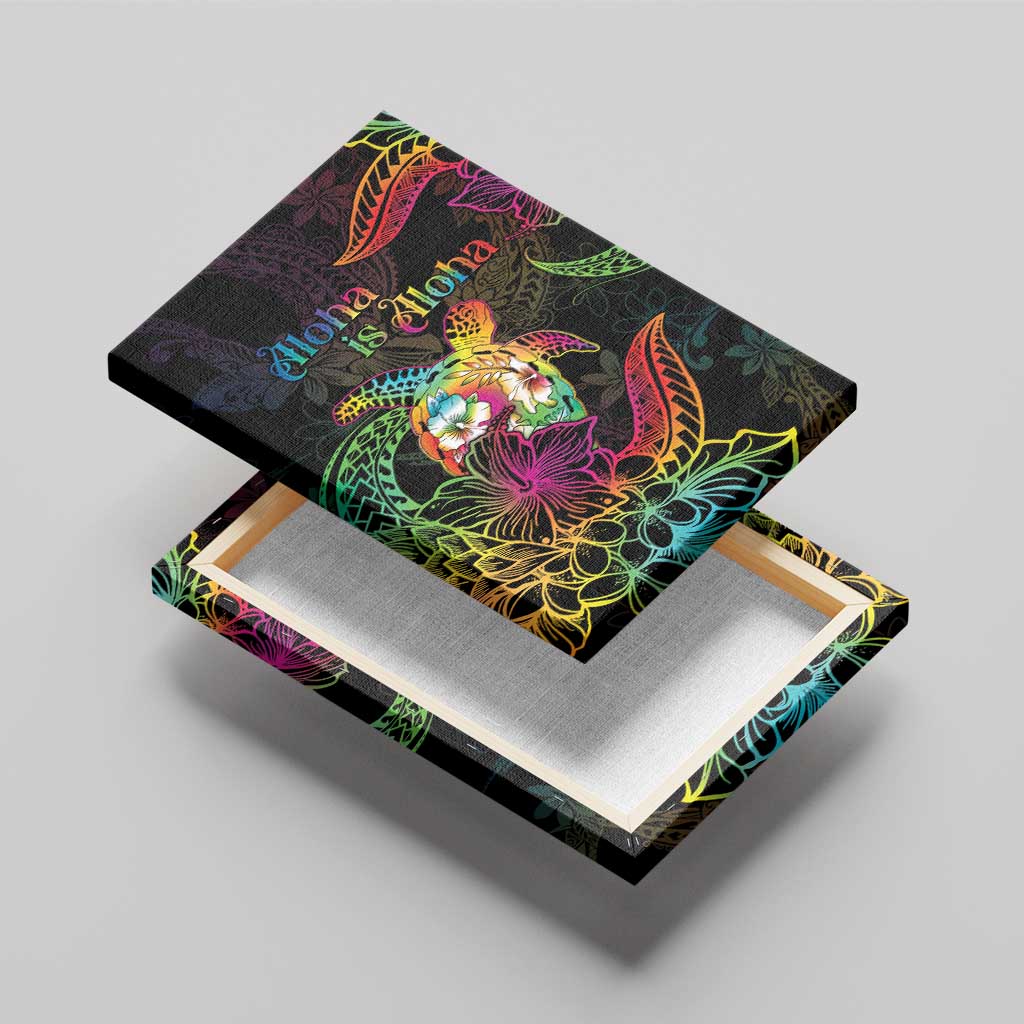 Hawaii Pride Canvas Wall Art Aloha Is Aloha LT05 - Polynesian Pride