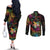 Hawaii Pride Couples Matching Off The Shoulder Long Sleeve Dress and Long Sleeve Button Shirt Aloha Is Aloha