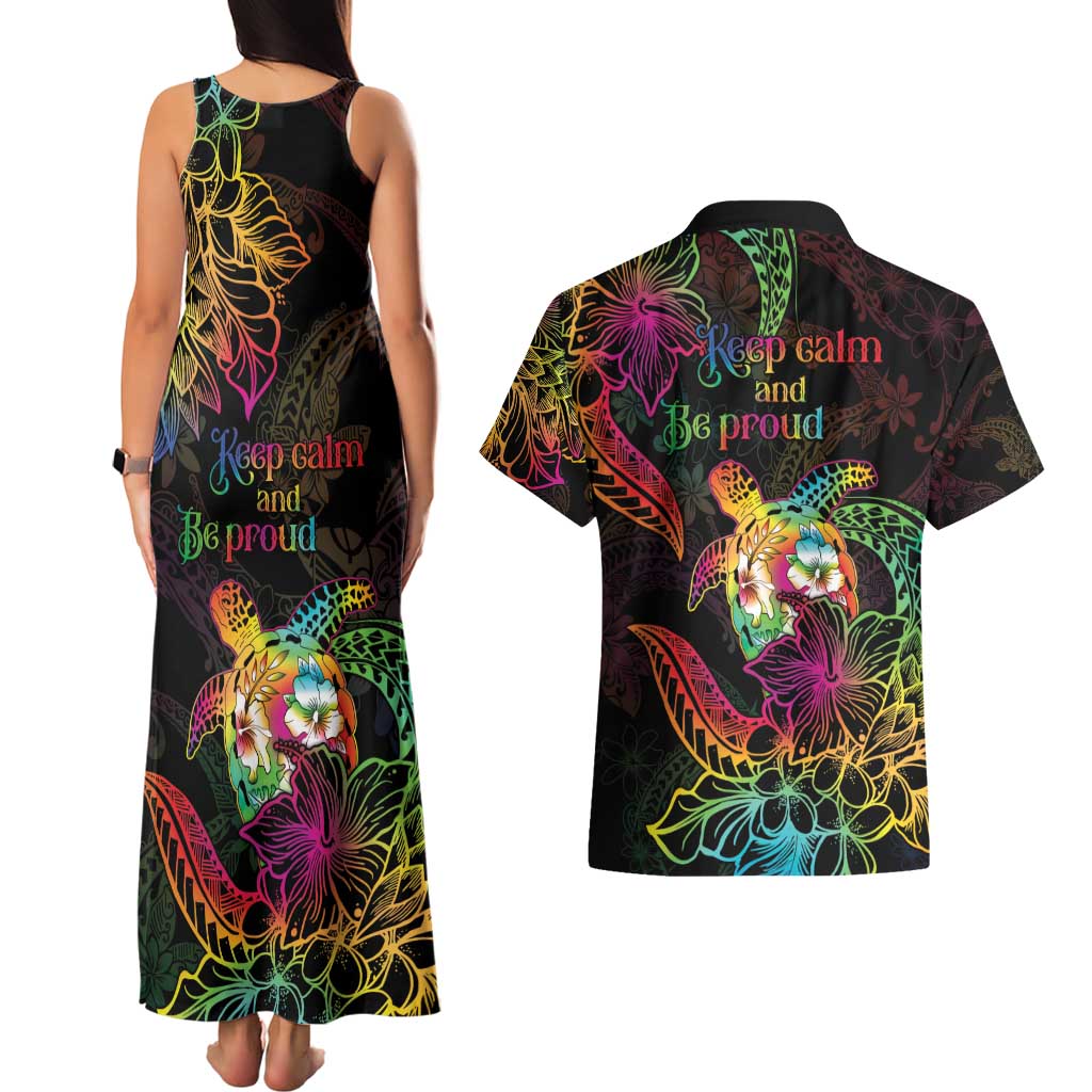 Hawaii Pride Couples Matching Tank Maxi Dress and Hawaiian Shirt Aloha Is Aloha LT05 - Polynesian Pride