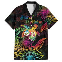 Hawaii Pride Family Matching Off Shoulder Maxi Dress and Hawaiian Shirt Aloha Is Aloha