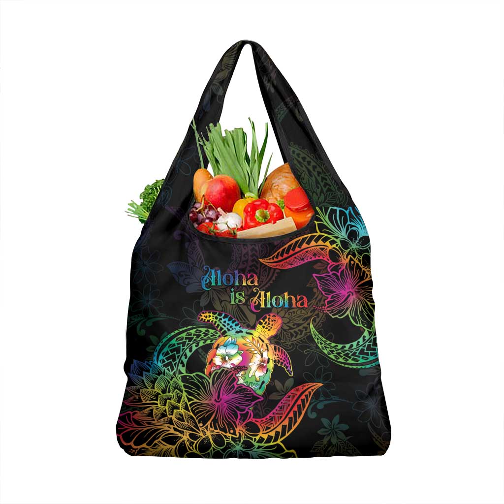 Hawaii Pride Grocery Bag Aloha Is Aloha LT05 1-pack One Size Colorful - Polynesian Pride