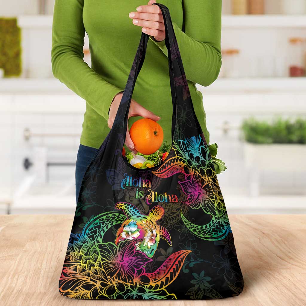 Hawaii Pride Grocery Bag Aloha Is Aloha LT05 - Polynesian Pride