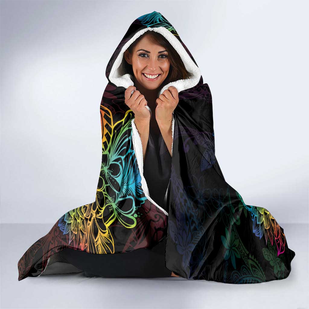 Hawaii Pride Hooded Blanket Aloha Is Aloha LT05 - Polynesian Pride