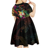 Hawaii Pride Kid Short Sleeve Dress Aloha Is Aloha LT05 - Polynesian Pride