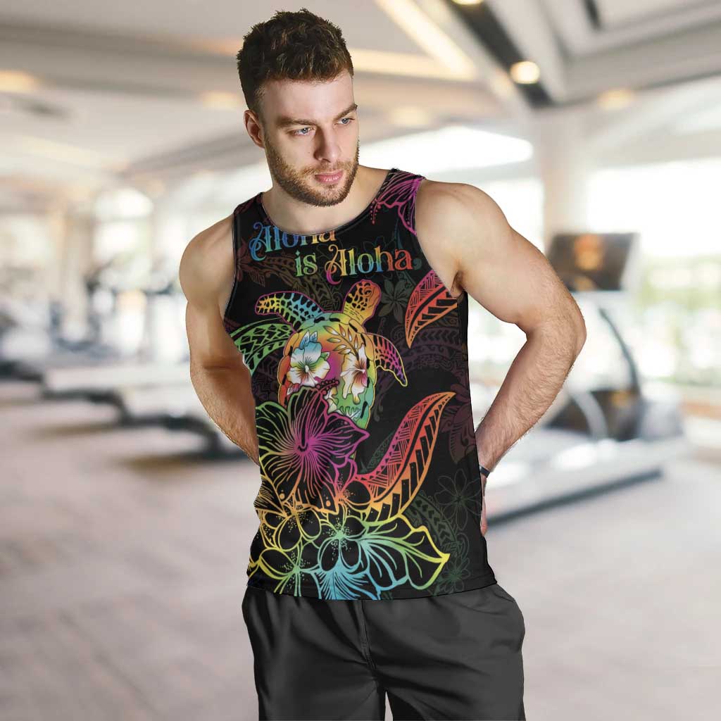 Hawaii Pride Men Tank Top Aloha Is Aloha LT05 Colorful - Polynesian Pride