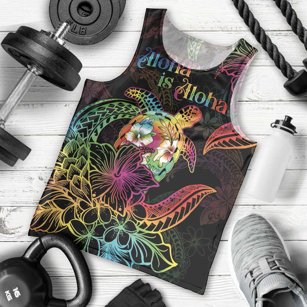 Hawaii Pride Men Tank Top Aloha Is Aloha LT05 - Polynesian Pride