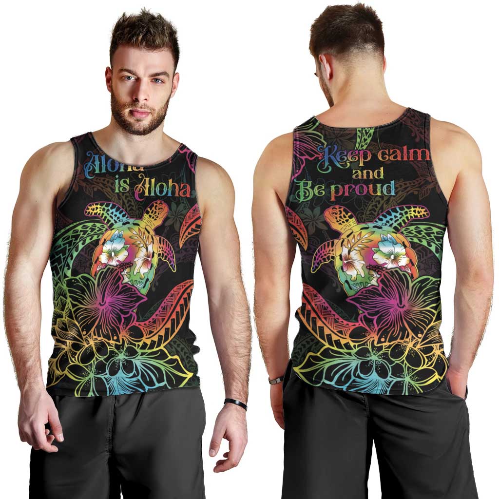 Hawaii Pride Men Tank Top Aloha Is Aloha LT05 - Polynesian Pride