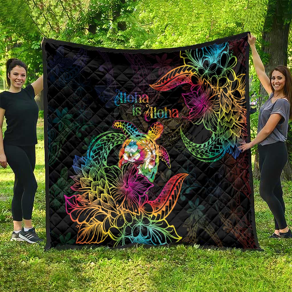 Hawaii Pride Quilt Aloha Is Aloha