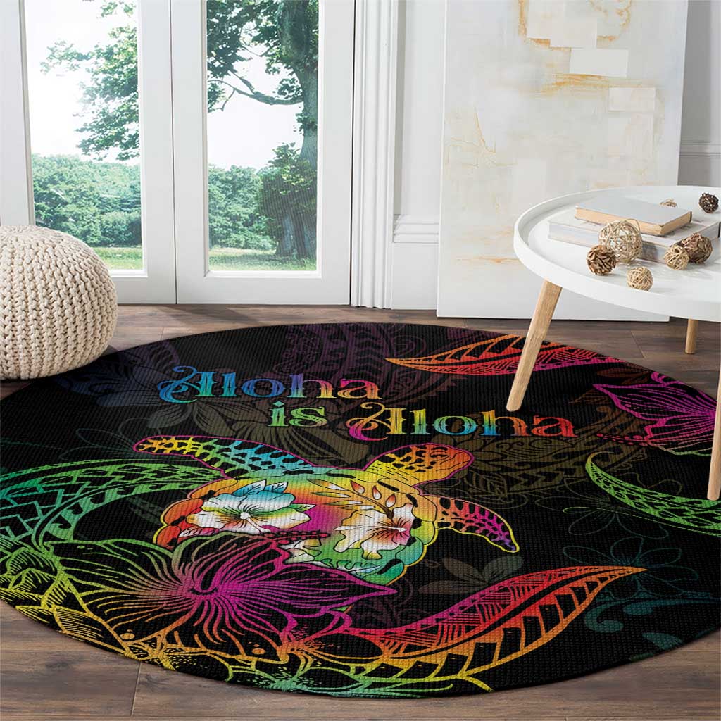 Hawaii Pride Round Carpet Aloha Is Aloha