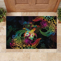 Hawaii Pride Rubber Doormat Aloha Is Aloha LT05 Colorful - Polynesian Pride