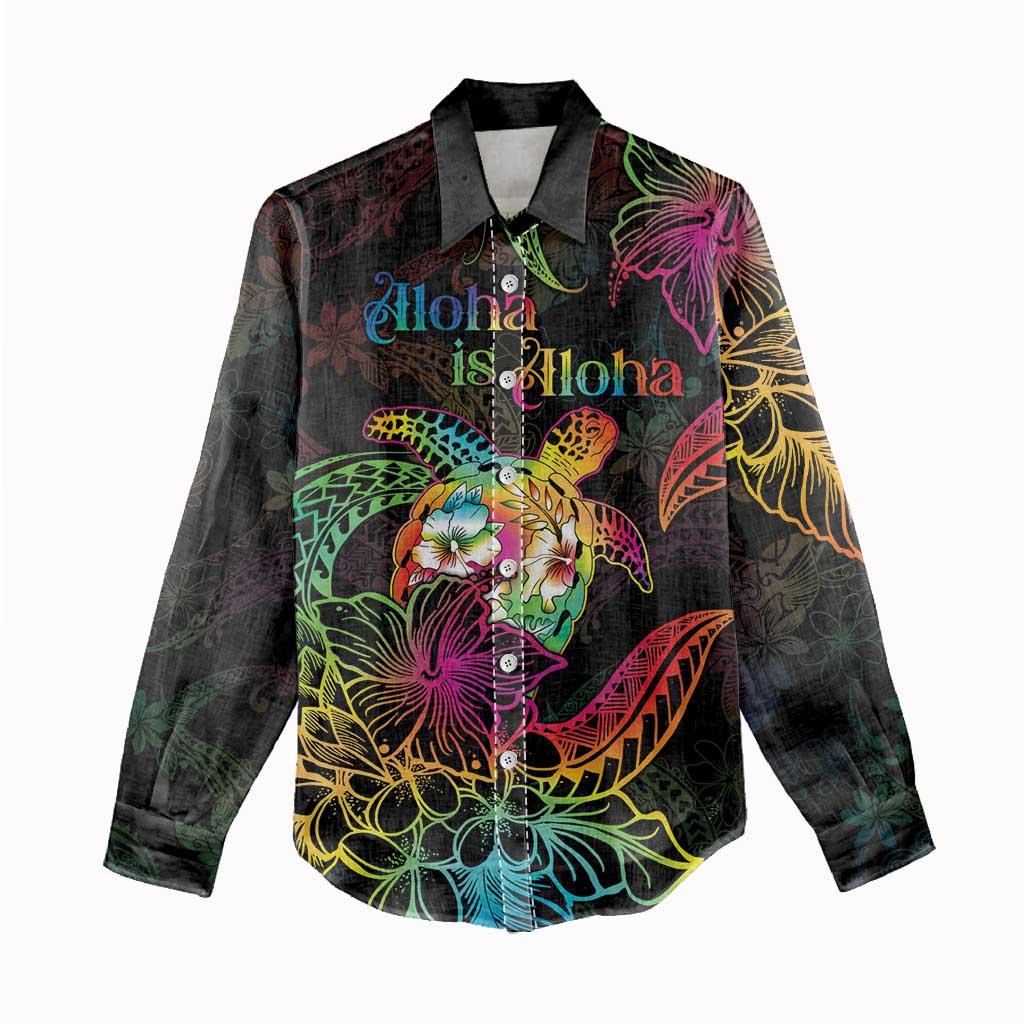 Hawaii Pride Women Casual Shirt Aloha Is Aloha