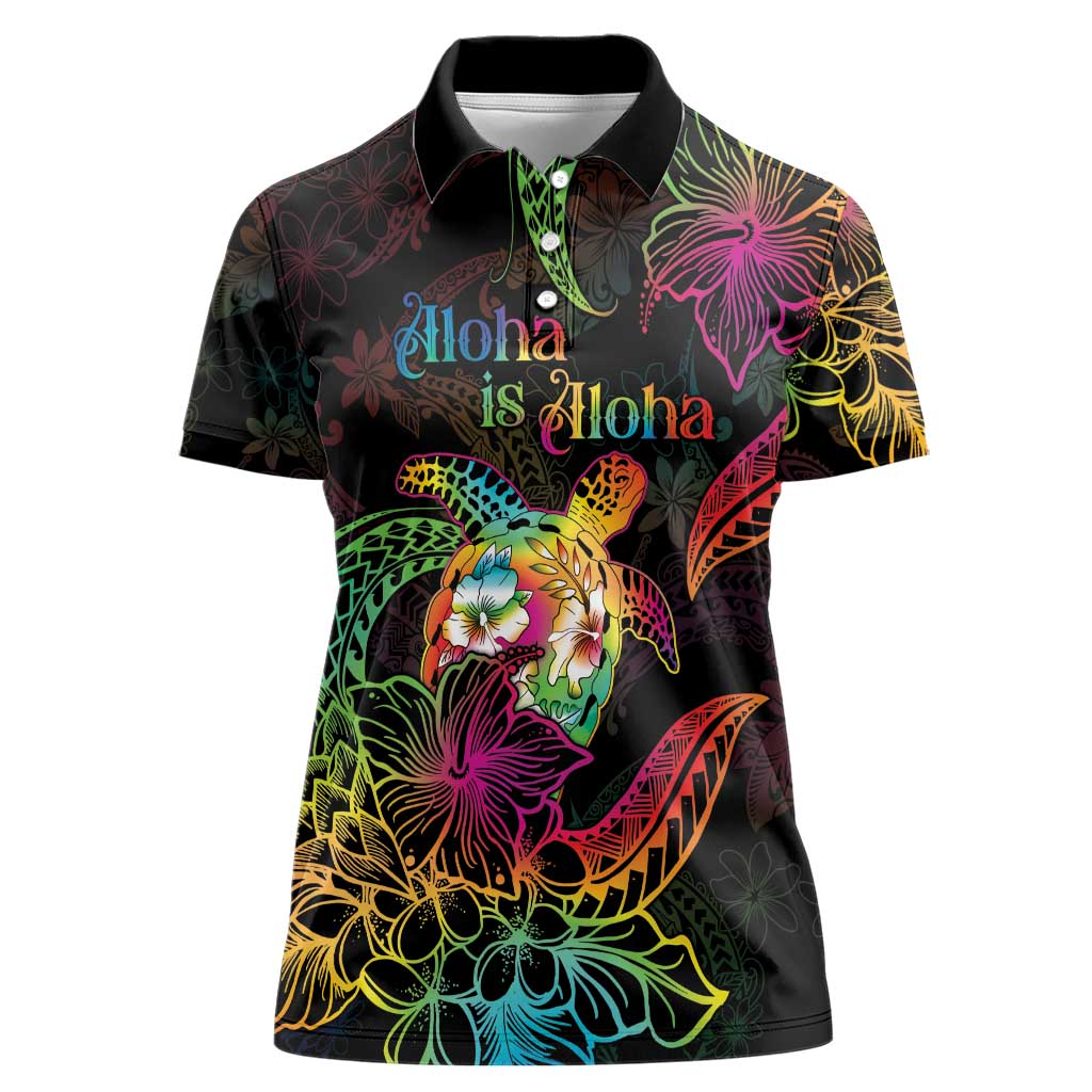 Hawaii Pride Women Polo Shirt Aloha Is Aloha