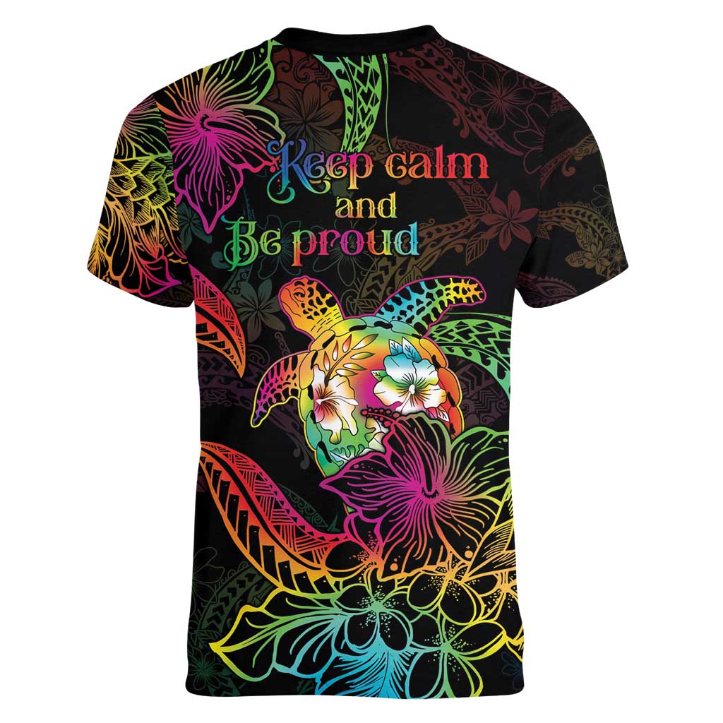 Hawaii Pride Women V-Neck T-Shirt Aloha Is Aloha LT05 - Polynesian Pride