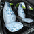 Hawaii Tapa Pattern With Blue Hibiscus Car Seat Cover